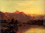 Alfred De Breanski Snr Famous Paintings - Buttermere, The Lake District